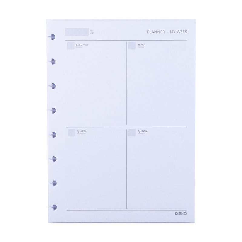 REFIL DISKÔ 50FLS PLANNER SEMANAL PB P