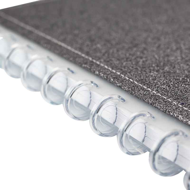CADERNO DISKÔ SHINE PRATA M