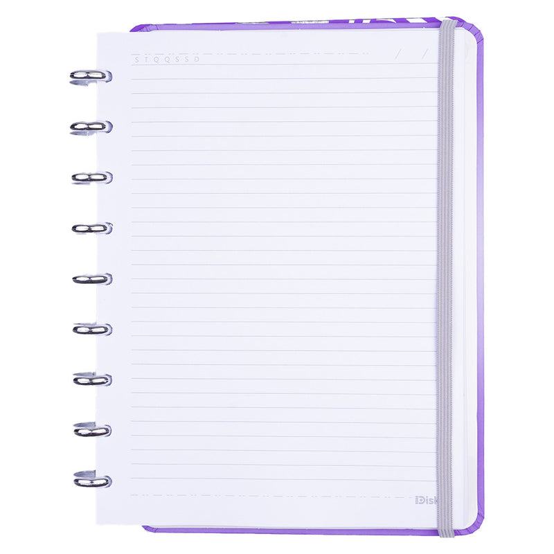 CADERNO DISKÔ MIL CORACOES ROXO M
