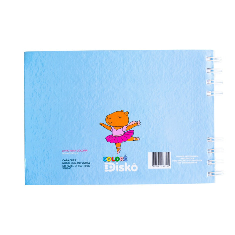 LIVRO COLORIR CAPIVARA WIRE-O