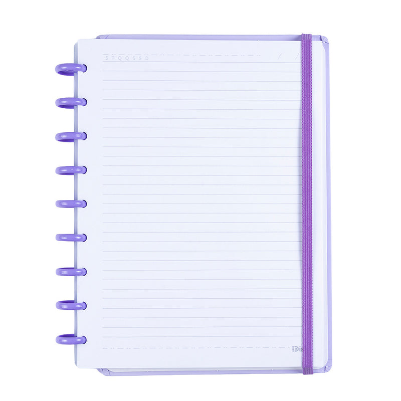 CADERNO DISKÔ LILAS M