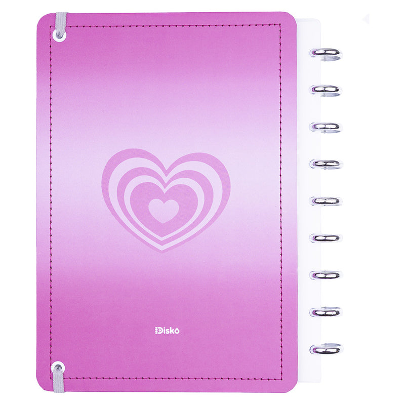 CADERNO DISKÔ MIL CORACOES ROSA M