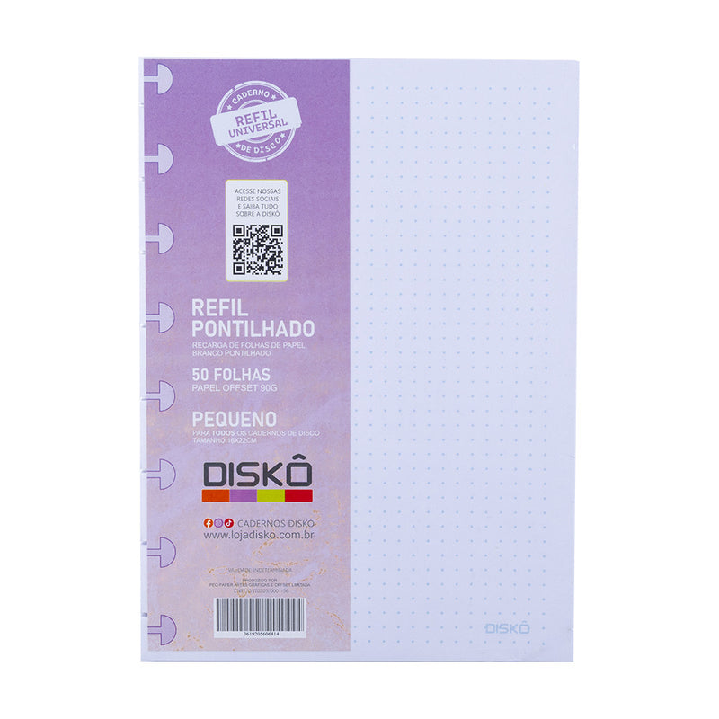 REFIL DISKÔ 50 FLS PONTILHADAS P