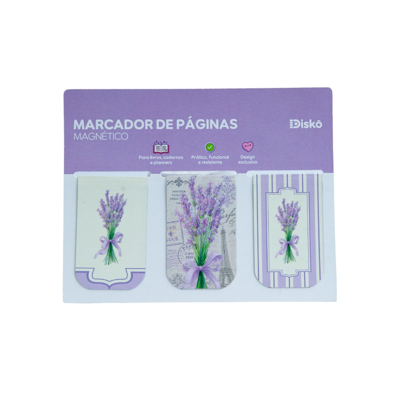 MARCA PAGINAS MAGNETICO LAVANDA
