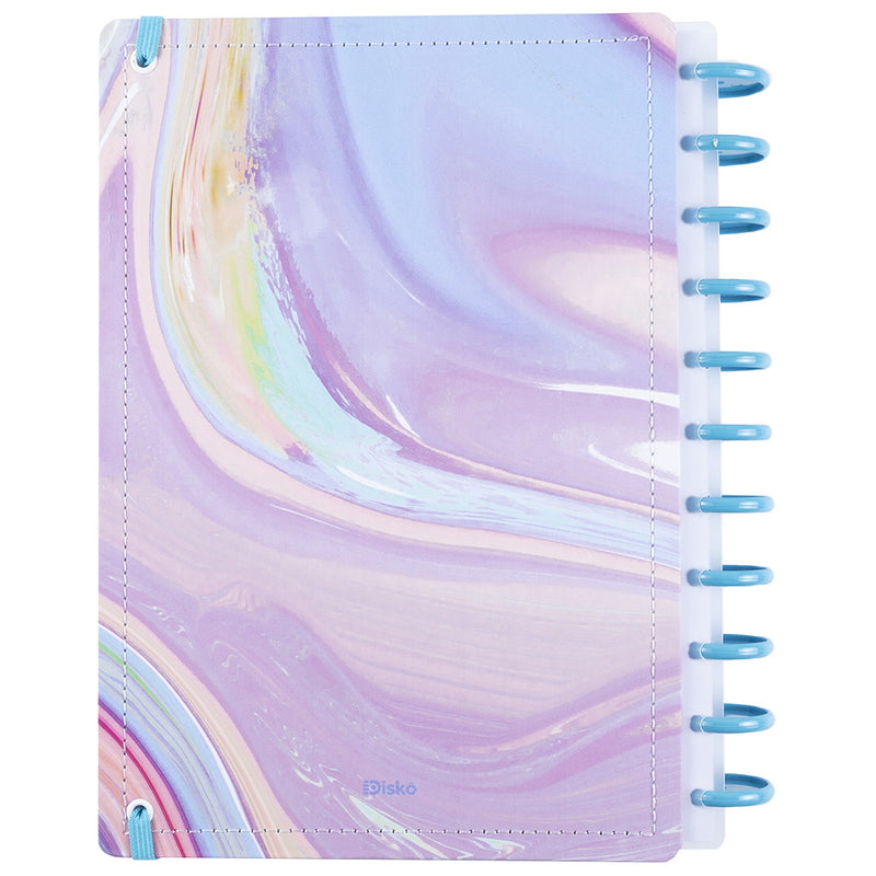 CADERNO UNIVERSITARIO DISKO ALGODAO DOCE