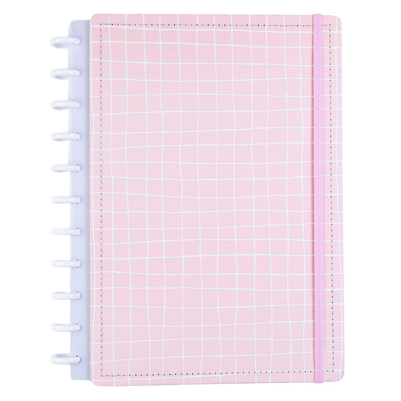 CADERNO DISKÔ QUADRI ROSA G
