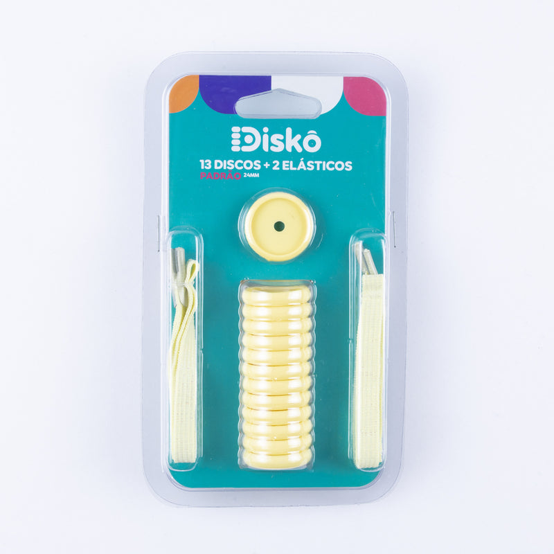 KIT 13 DISCOS + ELASTICO AMARELO SOFT 24MM