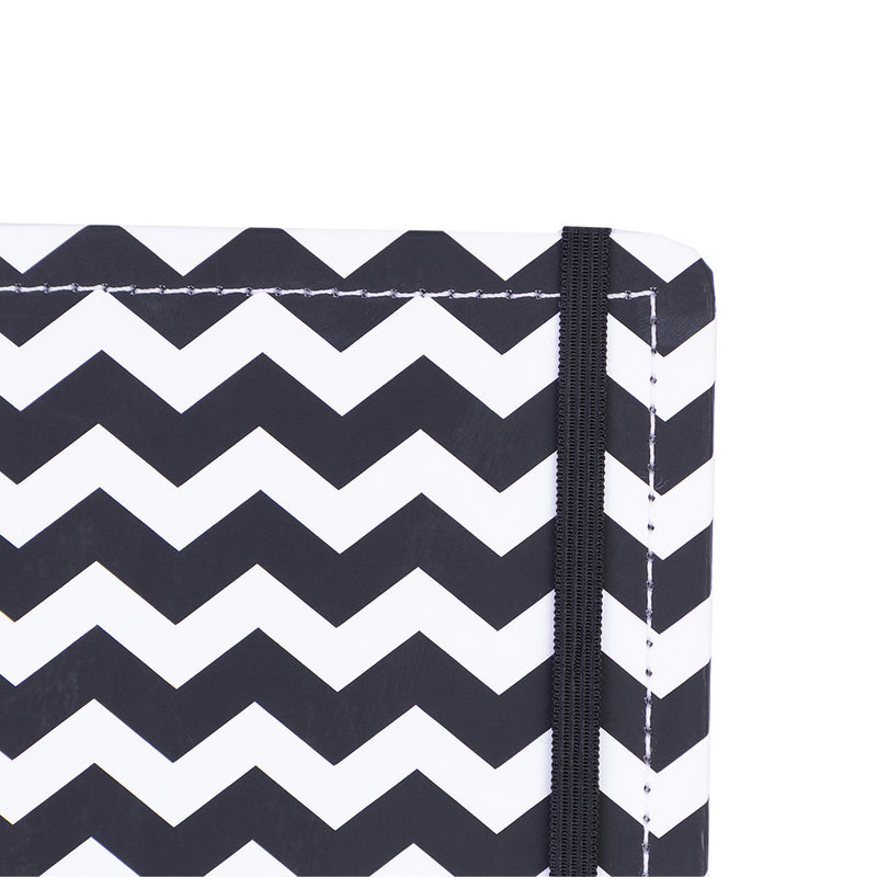 CADERNO DISKÔ CHEVRON NEGRO G