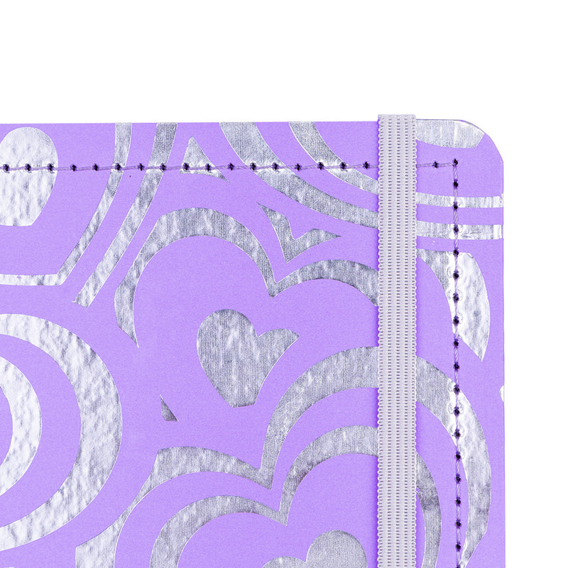 CADERNO DISKÔ MIL CORACOES ROXO G