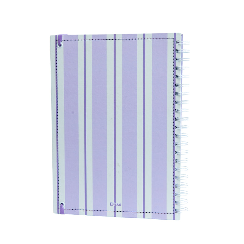 CADERNO WIREO LAVANDA
