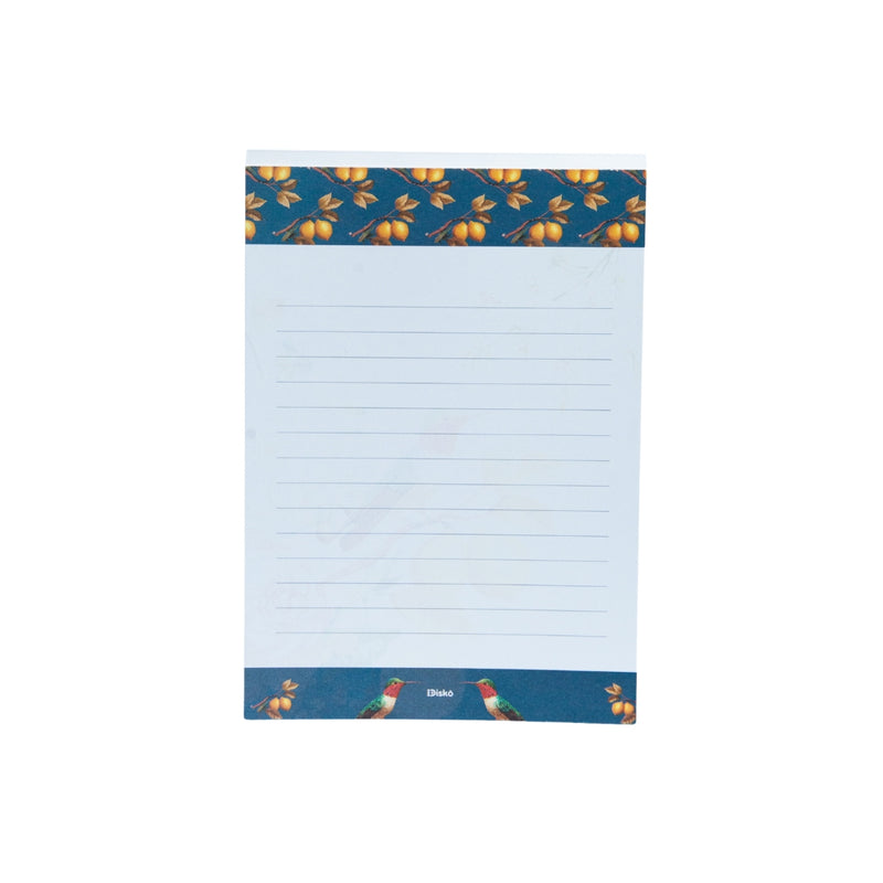 BLOCO PAPEL CARTA FLOWERS BIRD