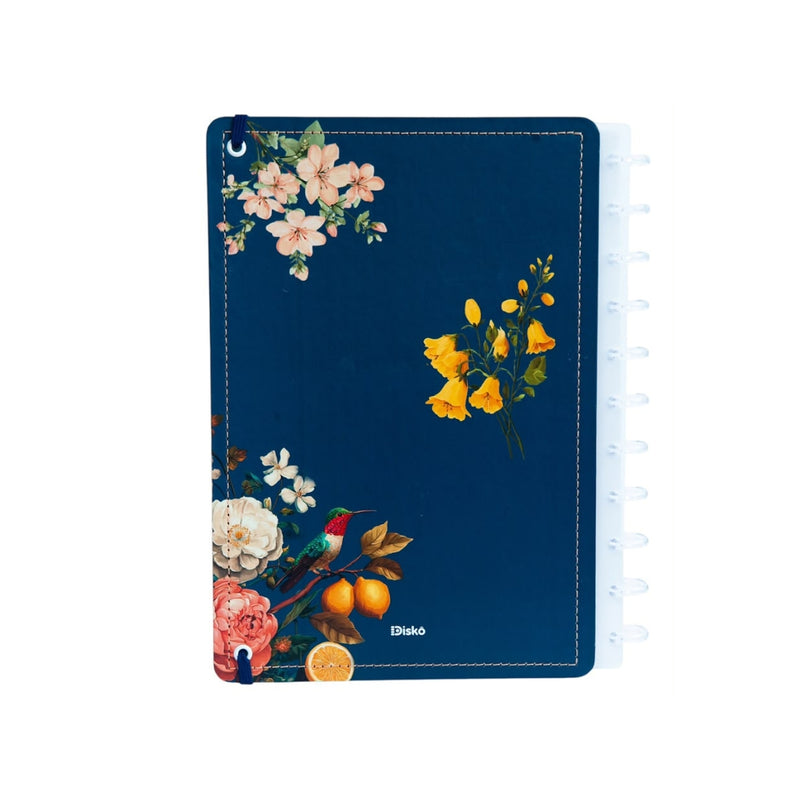 CADERNO DISKÔ FLOWERS BIRD