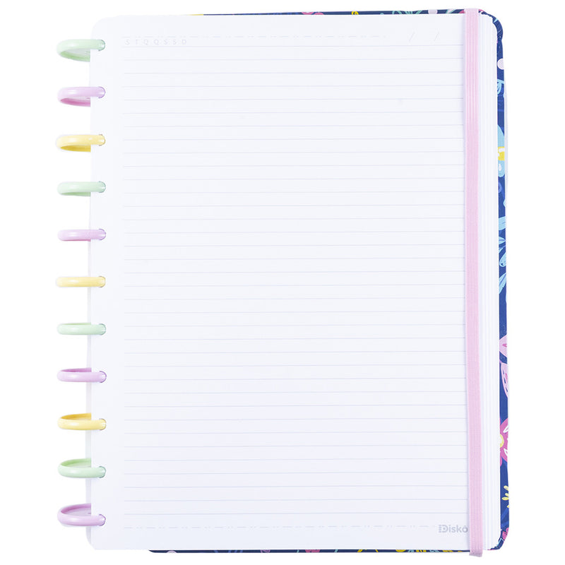 CADERNO UNIVERSITARIO DISKÔ FLOWER