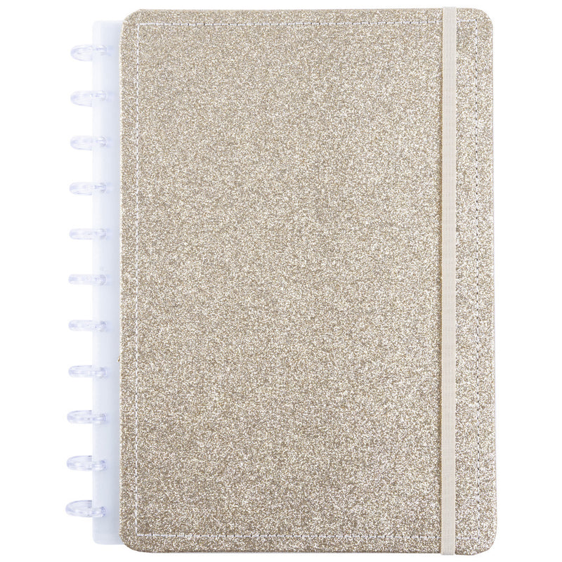 CADERNO DISKÔ SHINE DOURADO G