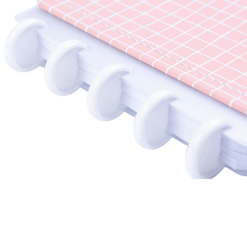 CADERNO DISKÔ QUADRI ROSA POCKET