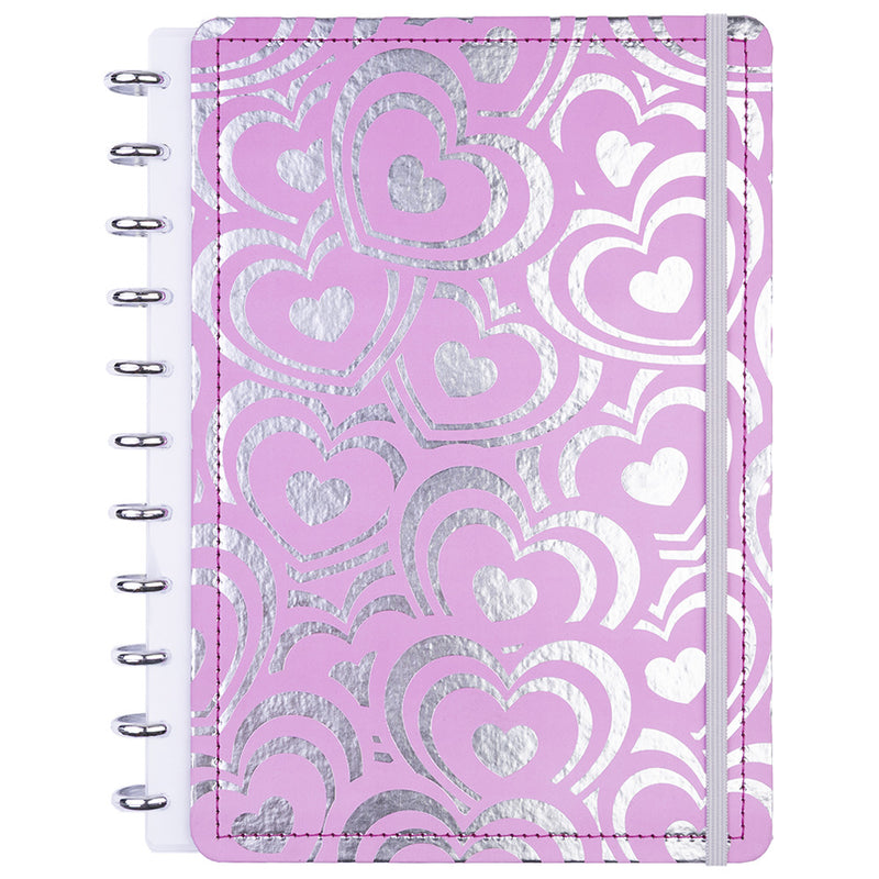 CADERNO DISKÔ MIL CORACOES ROSA G