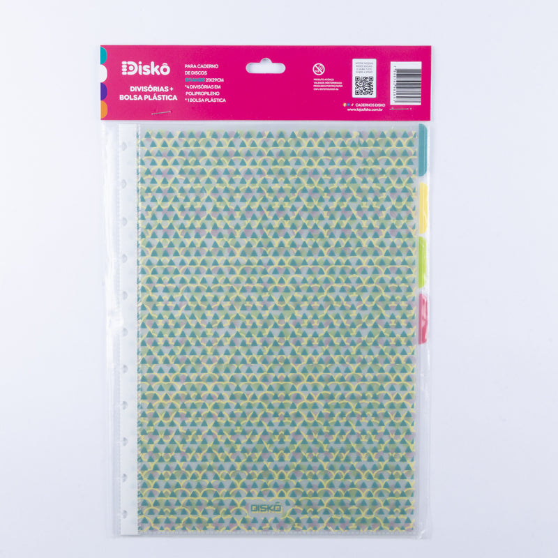 KIT DIVISORIA PP GEOMETRICA + BOLSA PLASTICA  G