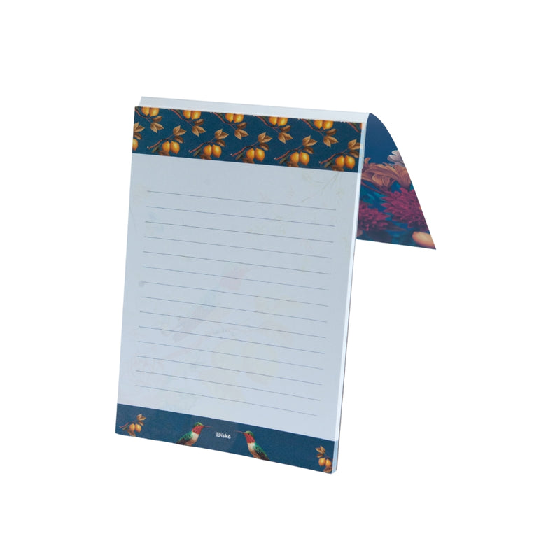BLOCO PAPEL CARTA FLOWERS BIRD
