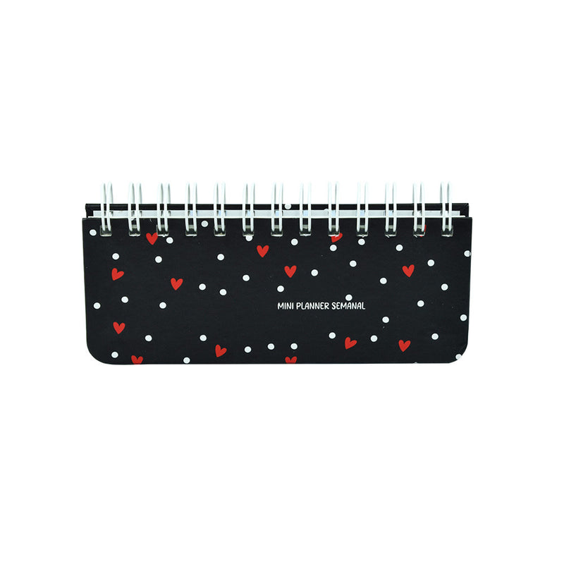 MINI PLANNER SEMANAL CORAÇÕES