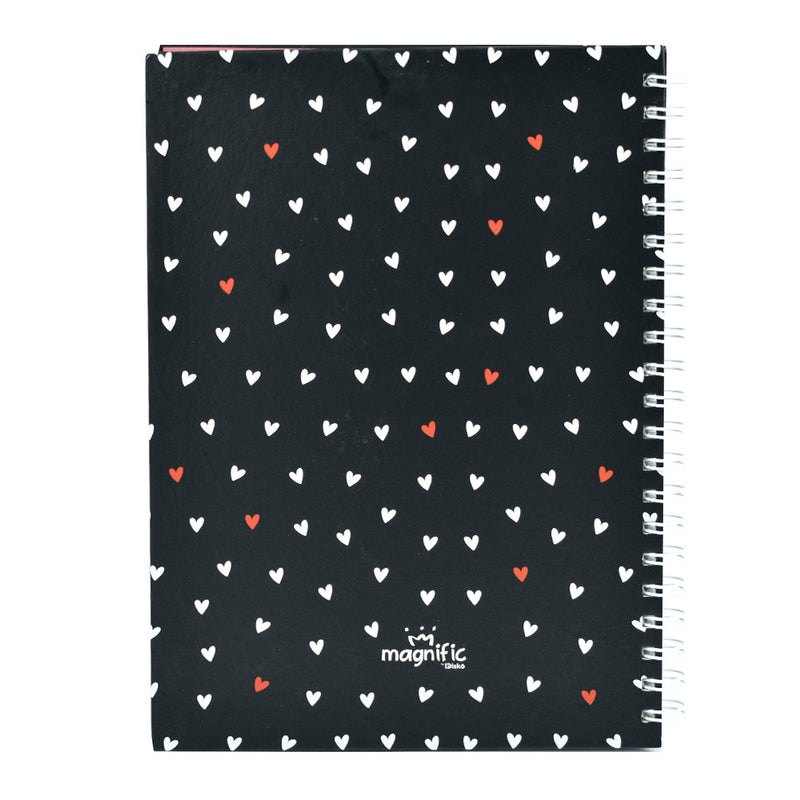 CADERNO MAGNIFIC CORAÇÕES G