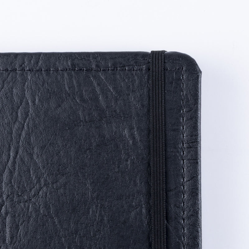 CADERNO DISKÔ COURO BLACK M