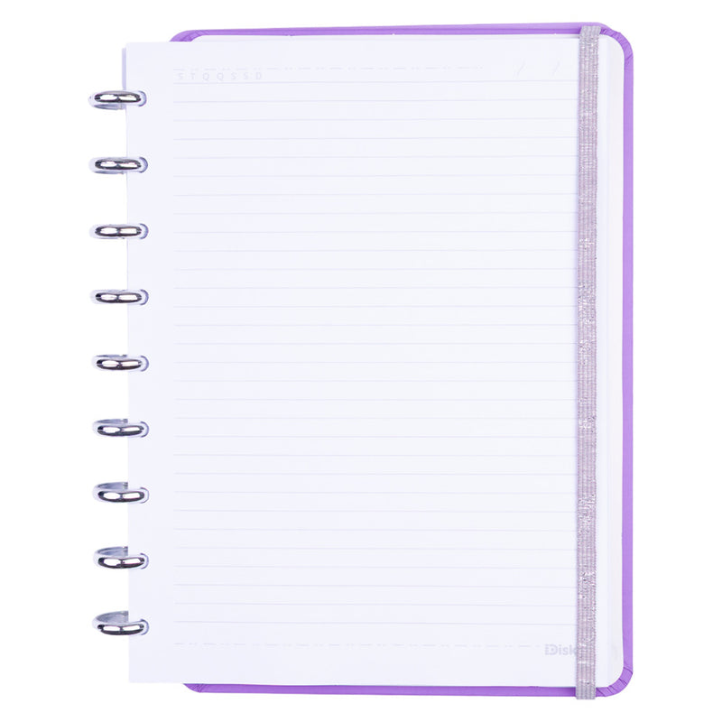 CADERNO DISKÔ LISTRAL LILAS M