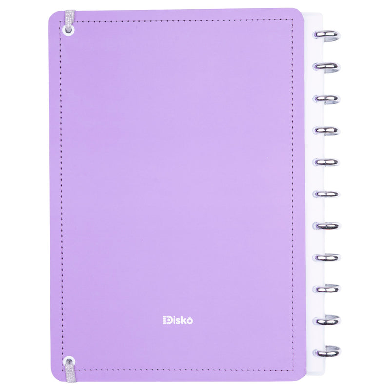 CADERNO DISKÔ LISTRAL LILAS G