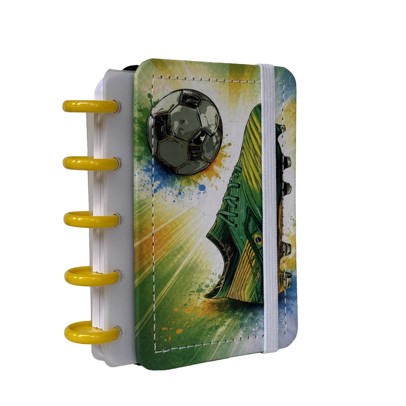 CADERNO DISKÔ CHUTEIRA BRASIL POCKET