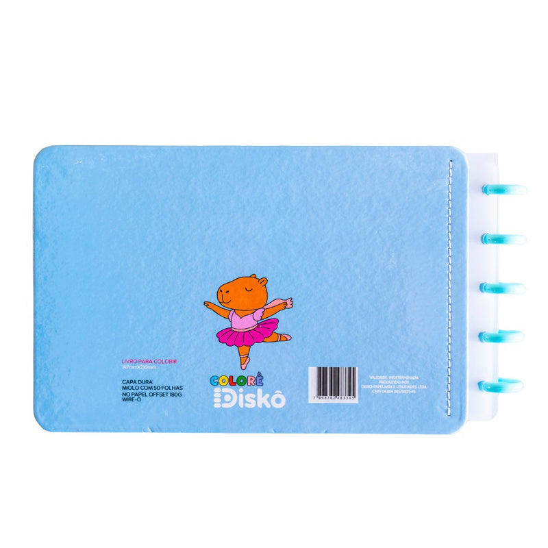 LIVRO COLORIR CAPIVARA DISCO