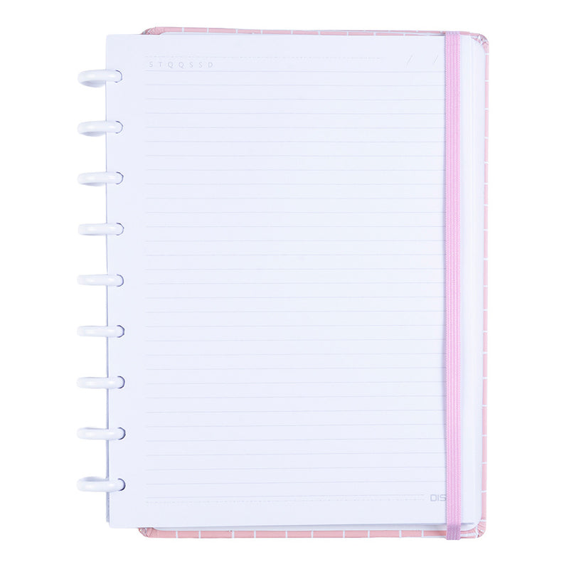 CADERNO DISKÔ QUADRI ROSA M