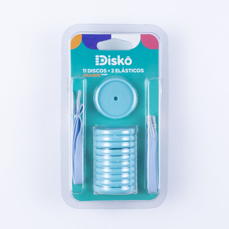 KIT 11 DISCOS + ELASTICO AZUL PISCINA 35MM