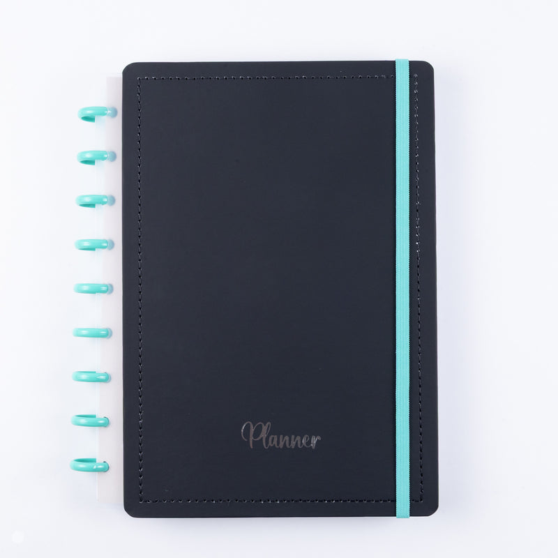 CADERNO PLANNER DISKÔ BLACK ACQUA M