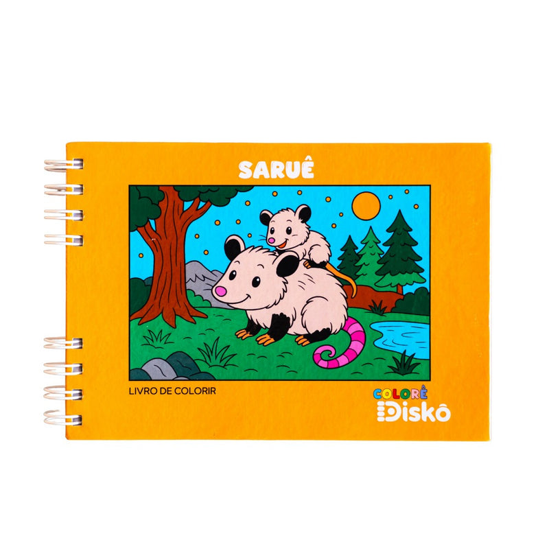 LIVRO COLORIR SARUE WIRE-O