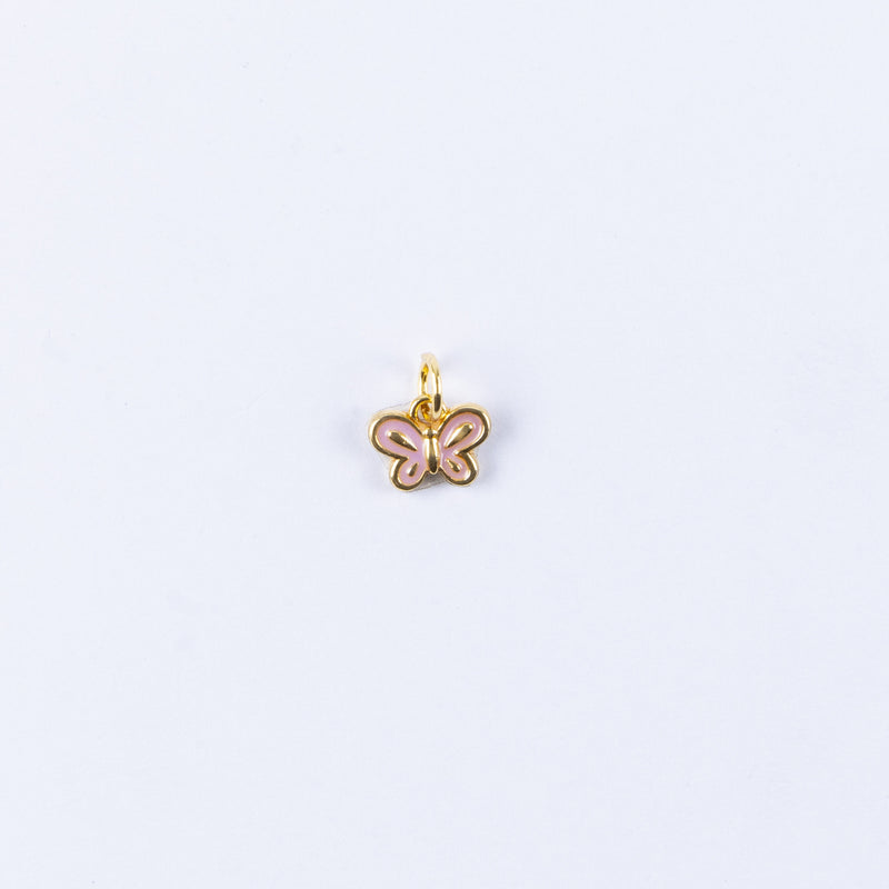 PINGENTE OURO ARCO-IRIS + BORBOLETA
