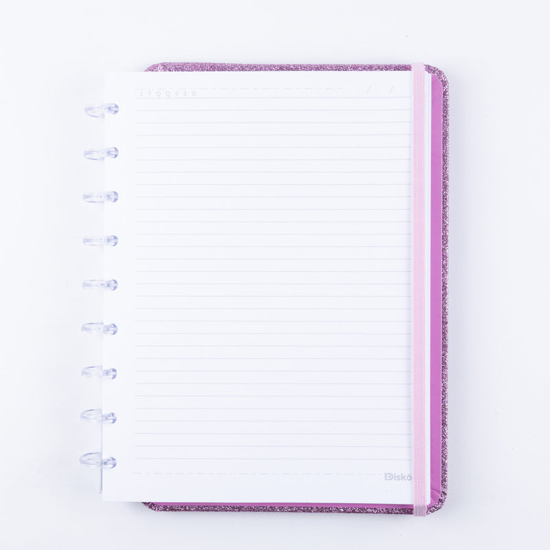 CADERNO DISKÔ SHINE ROSA M