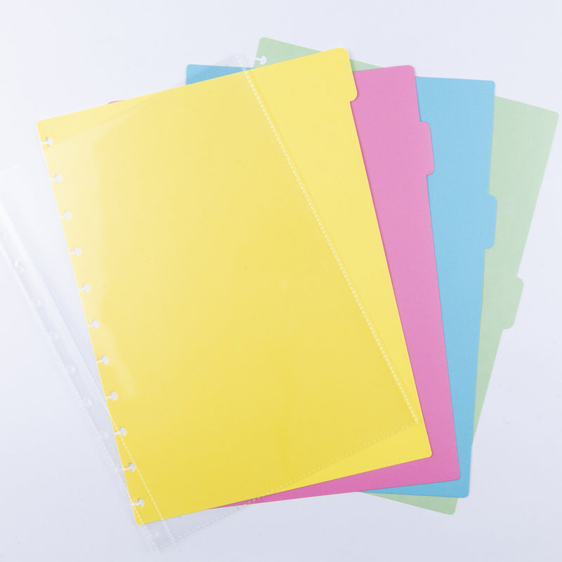 KIT DIVISORIA PAPEL COLOR + BOLSA PLASTICA G