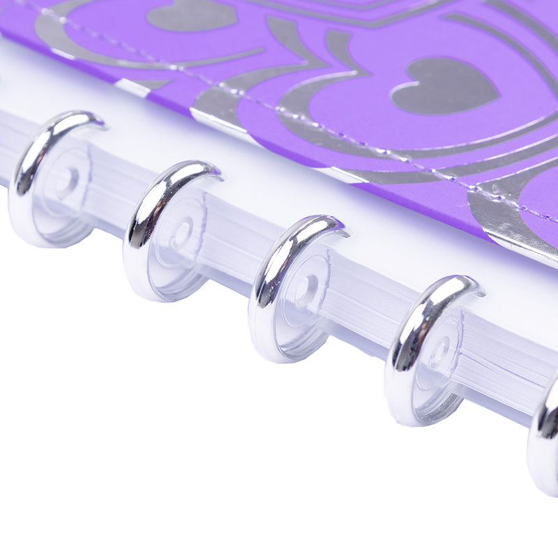 CADERNO DISKÔ MIL CORACOES ROXO M