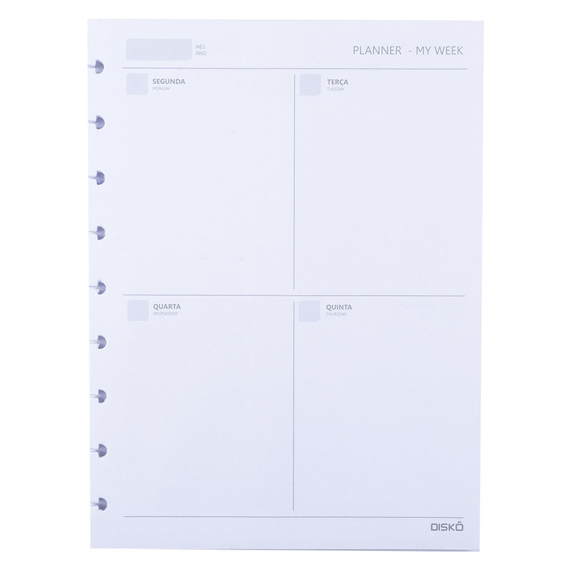 REFIL DISKÔ 50FLS PLANNER SEMANAL PB M
