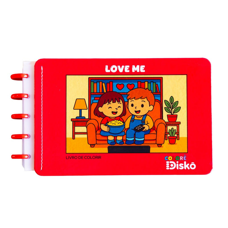 LIVRO COLORIR LOVE ME DISCO