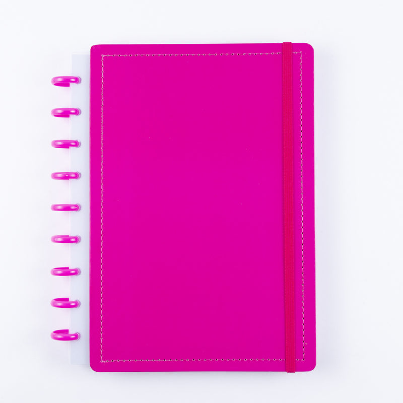 CADERNO DISKÔ PINK M