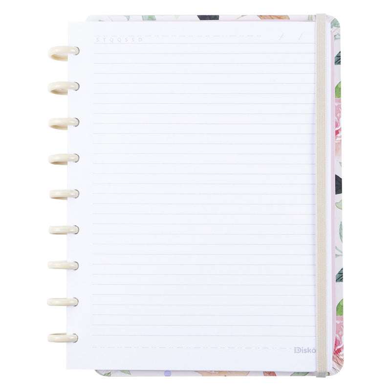 CADERNO DISKÔ WHITE GARDEN M