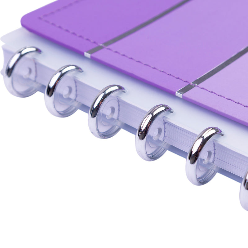 CADERNO DISKÔ LISTRAL LILAS M