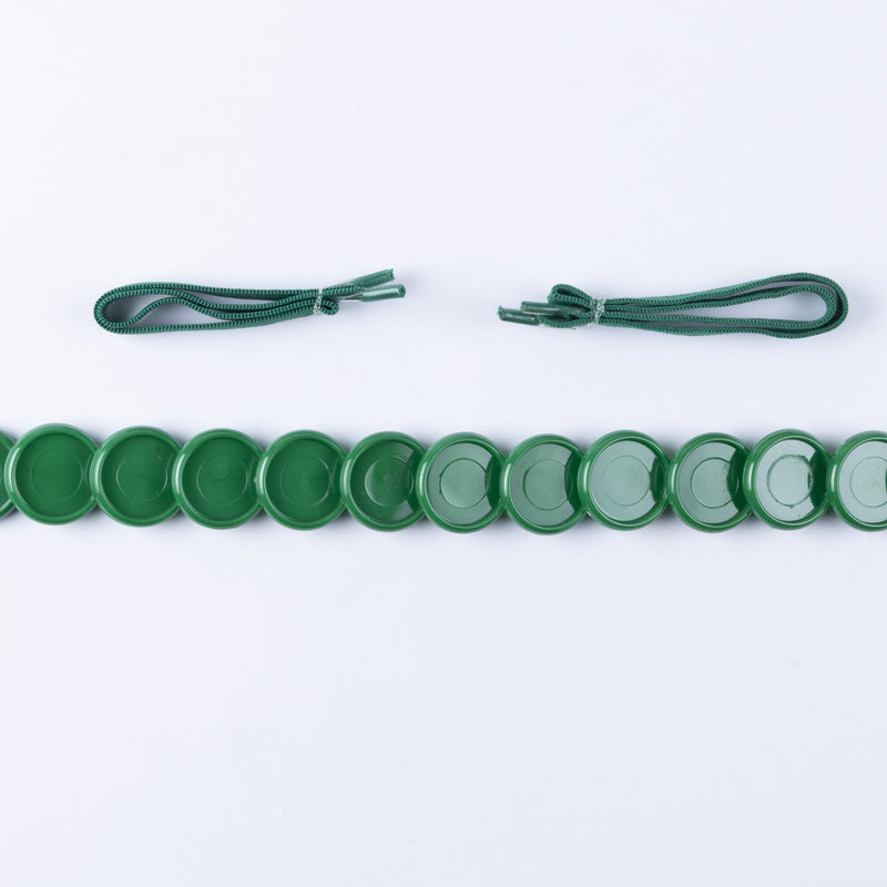 KIT 13 DISCOS + ELASTICO VERDE BANDEIRA 24MM