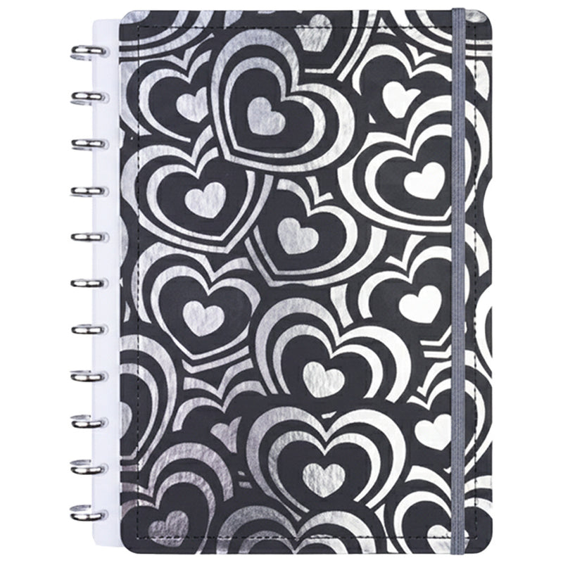 CADERNO DISKÔ MIL CORACOES PRETO G