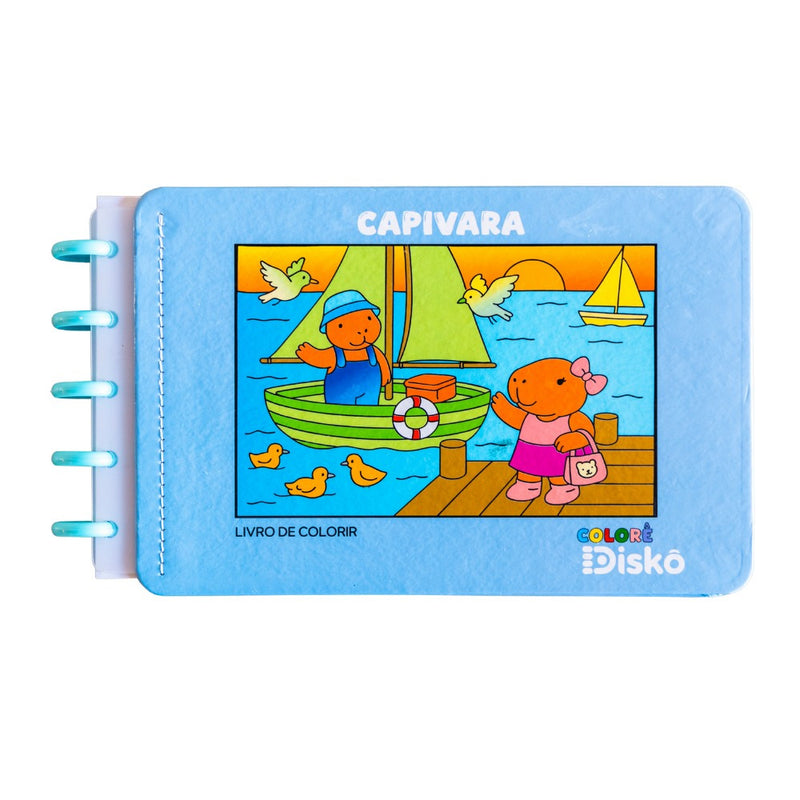 LIVRO COLORIR CAPIVARA DISCO