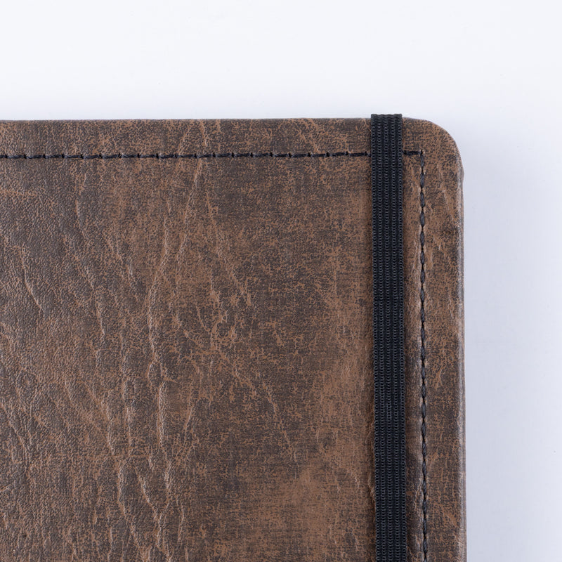 CADERNO PLANNER DISKÔ COURO BROWN M