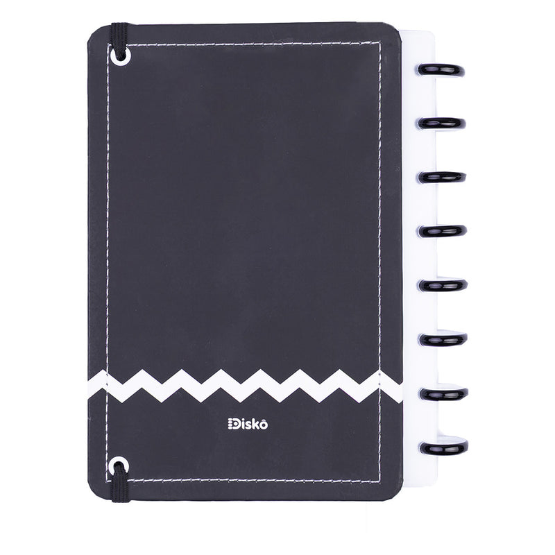 CADERNO DISKÔ CHEVRON NEGRO P