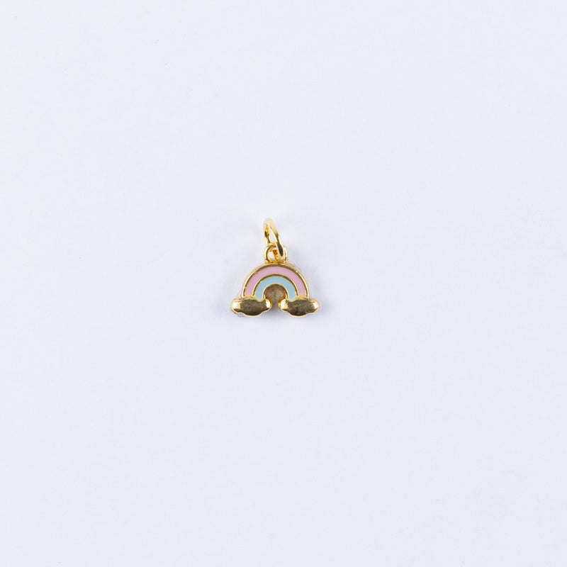 PINGENTE OURO ARCO-IRIS + BORBOLETA