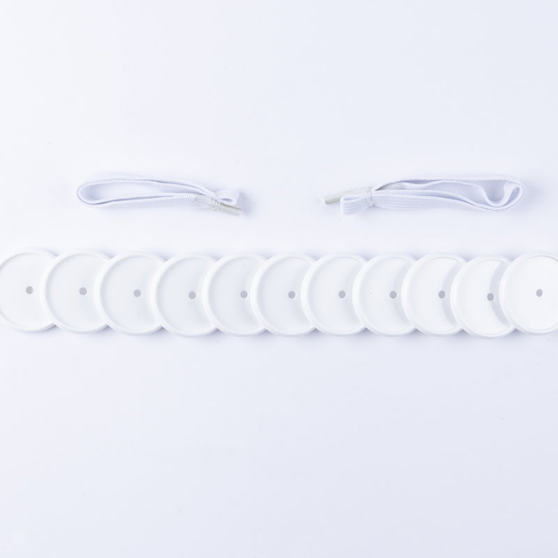 KIT 11 DISCOS + ELASTICO BRANCO 35MM