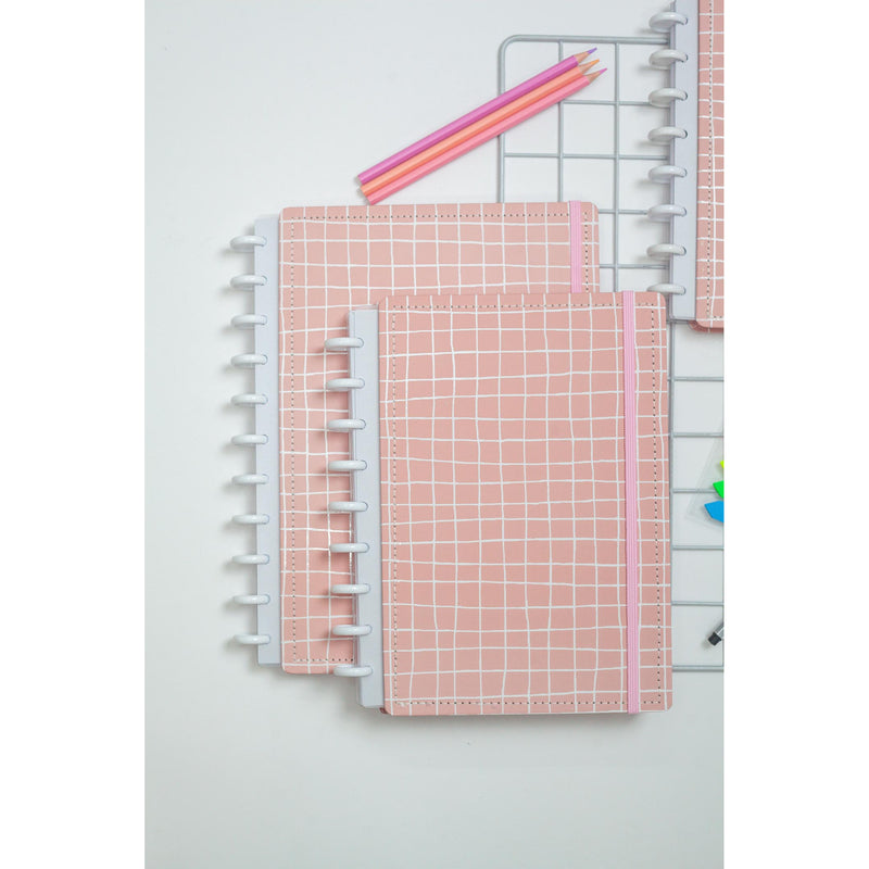 CADERNO DISKÔ QUADRI ROSA M
